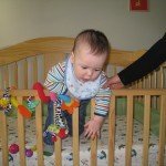 Look daddy – I can crawl out of my crib