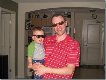 Finally… Ryan allows us to put sunglasses on him