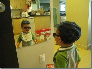 I wear my sunglasses in the house!