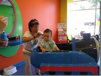 Ryan’s first haircut.