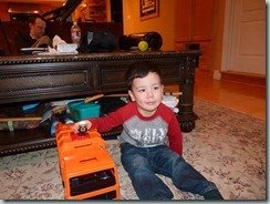 Orange Garbage Truck