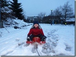 Snow in Vancouver?  Yipee!