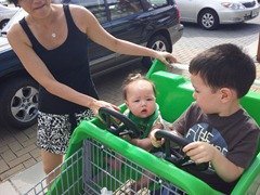 Shopping with bro!