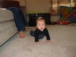 Practicing how to crawl