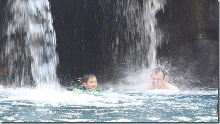 Waterfall and Swimming