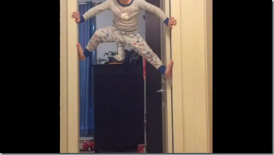 Ryan is climbing the walls!!