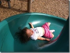 Madeline loves slides