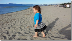 Daddy and Maddie at the beach
