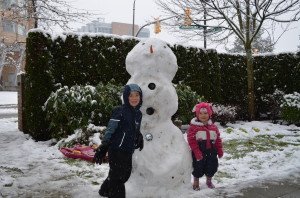 Before and After Snowman