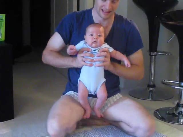 Ryan testing out his legs